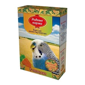 Родные корма Корм С овощами для волнистых попугаев, 500 г