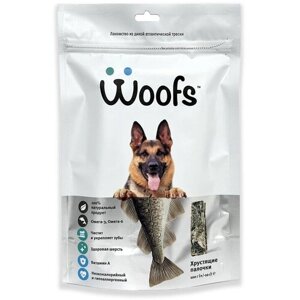 Рыбное лакомство Woofs для собак, сушеное, "Немецкая овчарка", 100 г