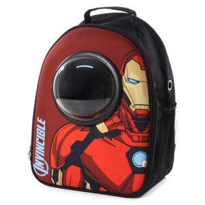 Рюкзак-переноска для хорьков Triol Marvel Железный человек 32х23х45 см 45 см 23 см 32 см красный/черный 1 кг