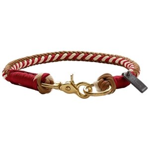 Рывковая цепь ошейник HUNTER Tinnum, обхват шеи 60 см, 1 шт., red/tan, XL