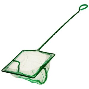 Сачок для рыб зеленый короткая ручка 15см - 6" Net Green (KW)