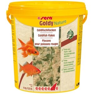 Сера Корм для золотых рыб в хлопьях GOLDY NATURE 21000 мл 4 кг (ведро) (S32295)