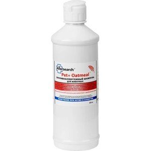 Шампунь Allersearch Pet+Oatmeal противоаллергенный с овсом для животных с проблемной кожей/ Нейтрализатор аллергенов 500 мл
