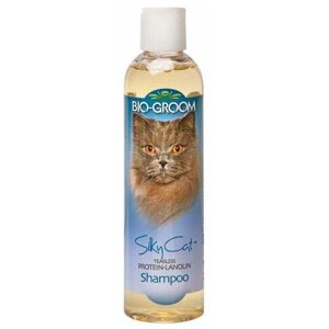 Шампунь -кондиционер Bio-Groom Silky Cat Shampoo шелковый с протеином и ланолином для кошек , 237 мл , 236 г
