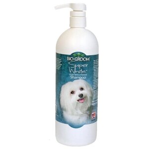 Шампунь -шампунь Bio-Groom Super White для собак белого и светлых окрасов , 946 мл