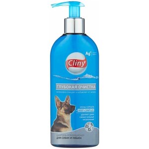 Шампунь -шампунь Cliny Глубокая очистка для собак и кошек , 300 мл , 330 г