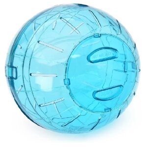 Шар для грызунов RUNNER 18см прозрачный пластик, голубой