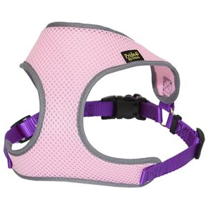 Шлейка из 3D сетки PRIDE комфорт для собаки, цвет розовый, на собаку 3,2-4,5 кг, обхват груди 40-48 см