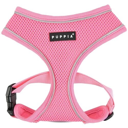 Шлейка Puppia Soft harness pro, обхват шеи 40 см, розовый, L