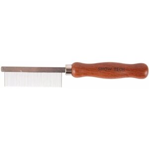 SHOW TECH Wooden Comb расческа для мягкой шерсти с зубчиками 17 мм, частота 1 мм.