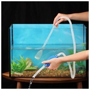 Сифон для аквариума "Пижон", с фильтрующей сеткой, 1,4 м