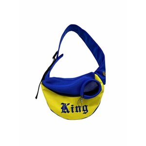 Слинг для животных Melenni Стандарт King М желтый/синяя сетка, 45Х32Х15, см; Вес: 330 гр.