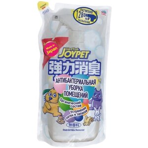 Средство для уборки за животными Japan Premium Pet для антибактериальной уборки в помещении и устранения следов и пятен туалета (сменный блок)