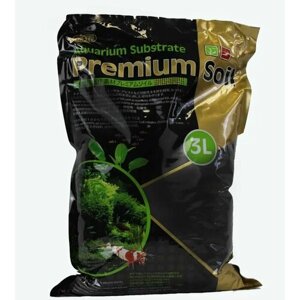 Субстрат для аквариумных растений и креветок премиум класса ISTA Premium Soil 3л, гранулы 1,5-3,5мм