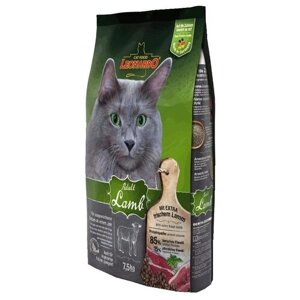 Сухой корм для кошек Leonardo при аллергии, при проблемах с ЖКТ, с ягненком 7.5 кг