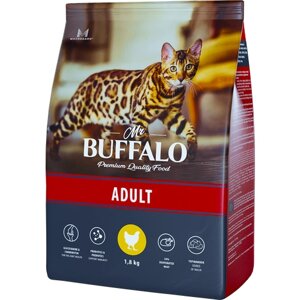 Сухой корм для кошек Mr. BUFFALO Adult с курицей 1.8 кг