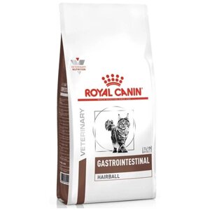 Сухой корм для кошек Royal Canin Gastro Intestinal, при проблемах с ЖКТ, для вывода шерсти 2 шт. х 400 г