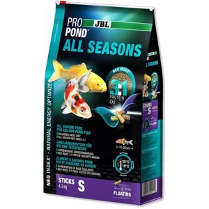 Сухой корм для рыб JBL ProPond All Seasons S, 24 л, 4.3 кг