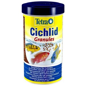 Сухой корм для рыб, ракообразных Tetra Cichlid Granules, 500 мл, 225 г