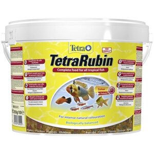 Сухой корм для рыб, ракообразных Tetra TetraRubin Flakes, 10 л, 2.05 кг