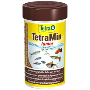 Сухой корм для рыб, рептилий, ракообразных Tetra TetraMin Junior, 100 мл, 43 г