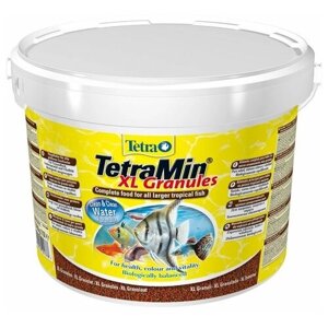 Сухой корм для рыб, рептилий, ракообразных Tetra TetraMin XL Granules, 10 л, 3.7 кг