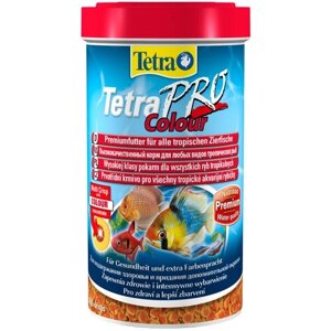 Сухой корм для рыб, рептилий, ракообразных Tetra TetraPro Colour, 500 мл, 110 г
