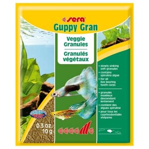 Сухой корм для рыб Sera Guppy gran, 10 мл, 10 г