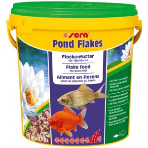 Сухой корм для рыб Sera Pond Flakes, 10 л, 1.7 кг