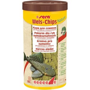 Сухой корм для рыб Sera Wels Chips Nature, 1 л, 380 г