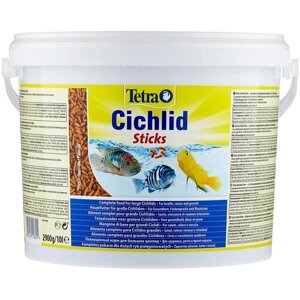 Сухой корм для рыб Tetra Cichlid Sticks, 10 л, 2.9 кг