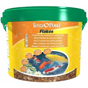 Сухой корм для рыб Tetra Pond Flakes, 10 л