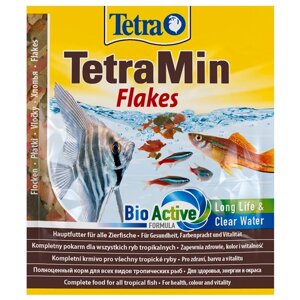 Сухой корм для рыб Tetra TetraMin flakes, 12 г x 5 шт