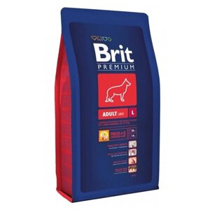 Сухой корм для собак Brit Premium, курица 1 уп. х 1 шт. х 8 кг (для крупных пород)