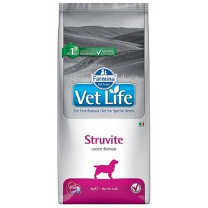 Сухой корм для собак Farmina Vet Life Struvite Canine, при мочекаменной болезни 1 уп. х 1 шт. х 2 кг