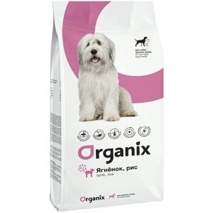 Сухой корм для собак ORGANIX ягненок, с рисом 1 уп. х 1 шт. х 18 кг (для крупных пород)