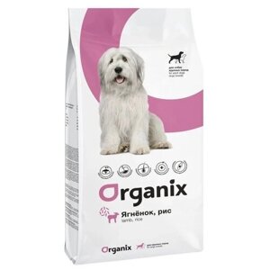 Сухой корм для собак ORGANIX ягненок, с рисом 1 уп. х 1 шт. х 2.5 кг (для крупных пород)