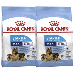 Сухой корм для собак в конце беременности и в период лактации, для щенков Royal Canin Starter 1 уп. х 2 шт. х 4 кг (для крупных пород)
