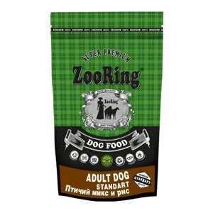Сухой корм для собак ZooRing Standart, птица 1 уп. х 1 шт. х 2 кг (для средних и крупных пород)