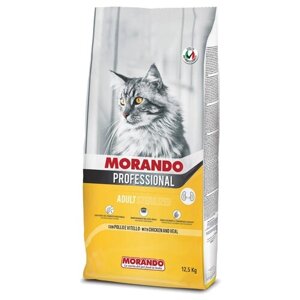 Сухой корм для стерилизованных кошек Morando Professional с курицей, с телятиной 12.5 кг