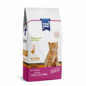 Сухой корм Paw Paw KITTEN Chicken для котят 500гр