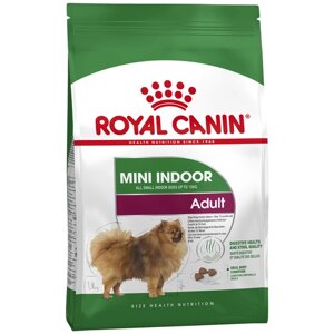 Сухой корм Royal Canin Mini Indoor Adult для собак мелких размеров от 10 месяцев до 8 лет 1 уп. х 4 шт. х 500 г (для мелких пород)