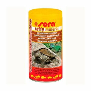 Сухой полнорационный корм в гранулах для водных черепах и рептилий Raffy mineral, 250мл