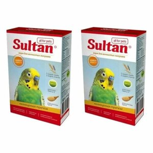 SULTAN PREMIUM полнорационный корм для средних попугаев ,400 г, 2шт