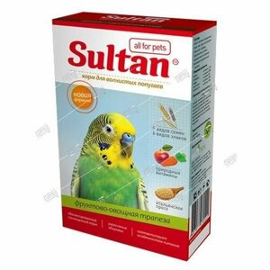 Султан Трапеза корм для волнистых попугаев фруктово-овощной 500г - в заказе 1 штука