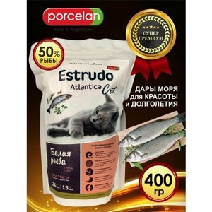 Супер премиум корм для кошек 50% рыбы, 400 гр