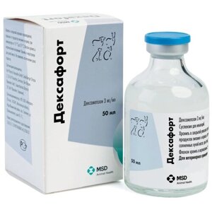 Суспензия MSD Animal Health Дексафорт 3 мг/мл, 50 мл, 1уп.