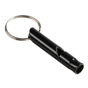 Свисток металлический малый для собак, 4,6 х 0,8 см, чёрный