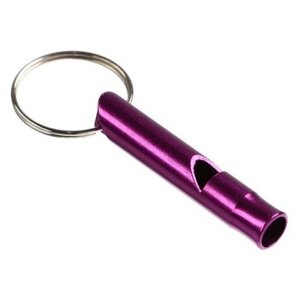 Свисток металлический малый для собак, 4,6 х 0,8 см, фиолетовый 7294994