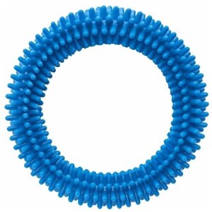 Tappi - Игрушка "Сириус" для собак кольцо с шипами, голубой, 68 мм 85ор54